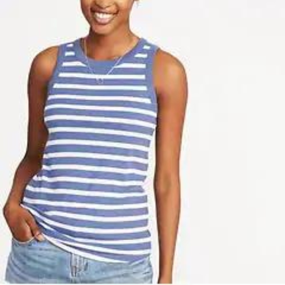 Old Navy Slim-Fit High-Neck Rib-Knit Tank - Picture 1 of 1